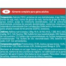 Ingredientes de pienso Purina One Bifensis Esterilizados rico en Salmón y Trigo