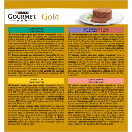 Sabores de comida húmeda PURINA GOURMET Gold   Terrine  Pack Surtido