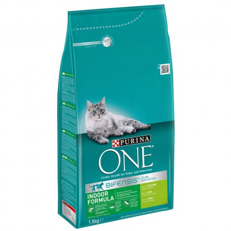 PURINA ONE Bifensis Interior rico en Pavo y Cereales