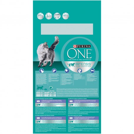 PURINA ONE Bifensis Pelaje y Bolas de Pelo rico en Pollo y Cereales