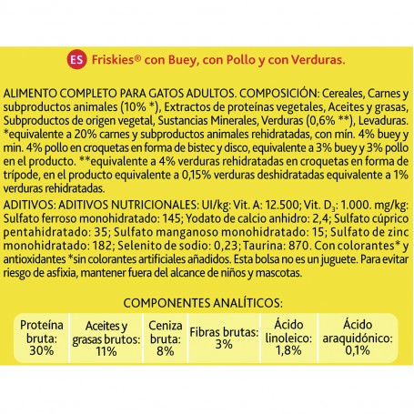 Purina Friskies Cat Adult Buey Pollo Verduras