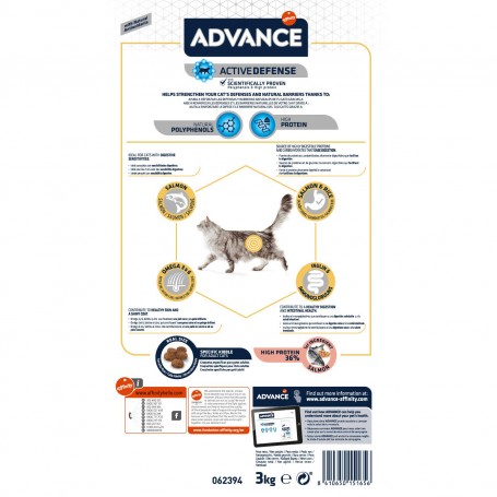 Pienso para gatos Advance Adult Salmón & Rice