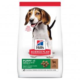 Hill's Science Plan Puppy Medium alimento seco perro sabor cordero...