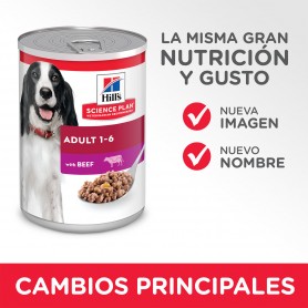 Hill's Science Plan Adult Alimento húmedo perro sabor vacuno - lata