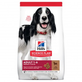 Hill's Science Plan Adult Medium alimento seco perro sabor cordero...