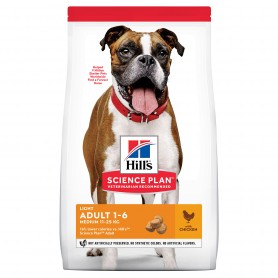 Hill's Science Plan Adult Light Medium alimento seco perro sabor pollo