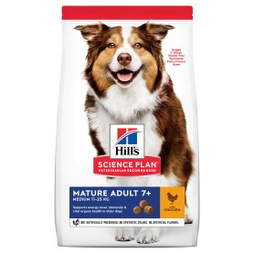 Hill's Science Plan Mature Adult Medium alimento seco perro sabor...
