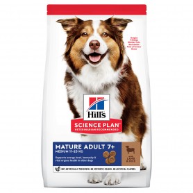 Hill's Science Plan Mature Adult Medium alimento seco perro sabor...