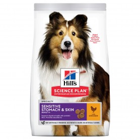 Hill's Science Plan Adult Sensitive Stomach & Skin mediano alimento...