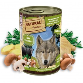 Natural Greatness Ternera Angus con setas, jengibre y romero Perro...