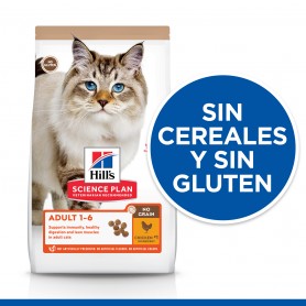 Hill's Science Plan NO GRAIN Alimento para gatos adultos pollo