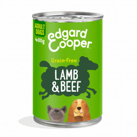 Edgard & Cooper, latas sin cereales con cordero y vacuno para...