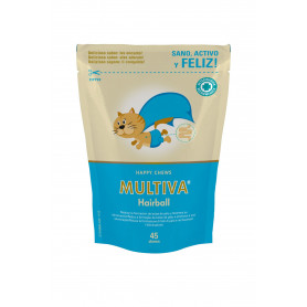 Multiva Hairball Suplemento Dermatológico para Reducción de Bolas...