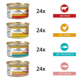 Purina Gourmet Gold Tartelette Pack Surtido 96x85g