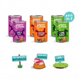 Edgard & Cooper Multipack 6x400g de Comida Húmeda Perros. Pollo,...