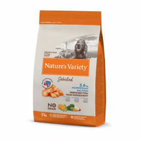 Natures Variety Selected Grain Free Medium Adult Salmón