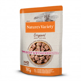 Natures Variety Original Grain Free Beef and Chicken Pouch Cat
