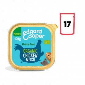 Edgard & Cooper, pack 17 tarrinas sin gluten con pollo ecológico y...