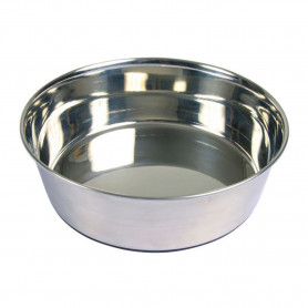 Comedero acero Inoxidable, base caucho