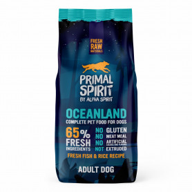 Primal Spirit Oceanland alimento completo de pescado fresco y arroz