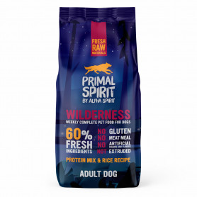Primal Spirit Wilderness alimento completo de arroz y mix de proteínas