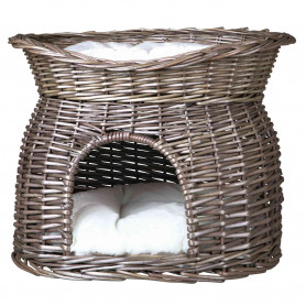 Cueva Mimbre con Cama Arriba