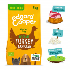 Edgard & Cooper, pienso sin gluten con pavo y pollo ecológicos y...