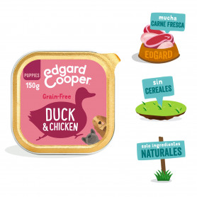 Edgard & Cooper, pack 11 tarrinas sin cereales con pato y pollo...