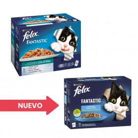 PURINA FELIX Fantastic Festín del Mar en Gelatina pack surtido sobres