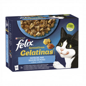 PURINA FELIX Sensation   Gelatinas Selección de Pescados