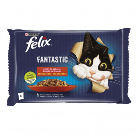 Purina Felix Festín de Carnes en Gelatina.
