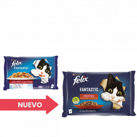 Purina Felix Festín de Carnes en Gelatina.