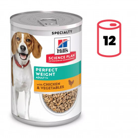Hill's Science Plan Perfect Weight alimento húmedo perro sabor...