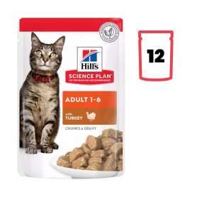 Hill's Science Plan Húmedo Feline Adult con Pavo (Bolsita)