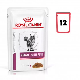 Royal Canin Renal con Carne Alimento Húmedo para Gatos en Salsa