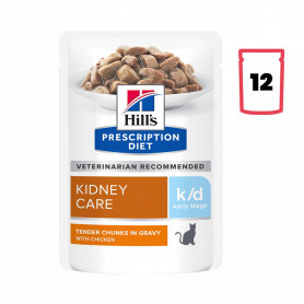 Hill's Prescription Diet k/d Alimento para Gatos con Pollo - bolsita