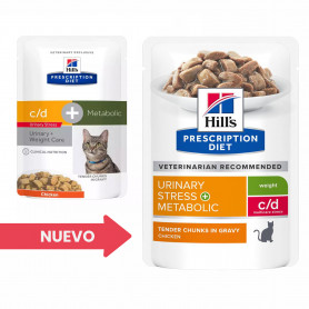 Hill's Prescription Diet Feline c/d Urinary Stress + Metabolic...