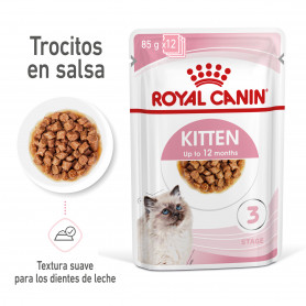 Royal Canin Kitten comida húmeda en salsa para gatitos