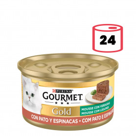 Purina Gourmet Gold Mousse Pato y Espinacas