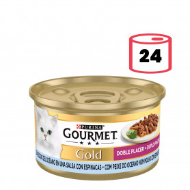 Purina Gourmet Gold Doble Placer con Peces del Océano y Espinacas