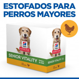 Hill's Science Plan Senior Vitality Small & Mini Estofado Con Pollo...
