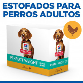 Hill's Science Plan Perfect Weight Small & Mini Estofado Con Pollo...