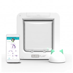 Puerta para Mascotas con Microchip SureFlap® Connect + Hub