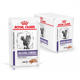 Royal Canin Mature Consult Balance Alimento Húmedo para Gatos en Paté
