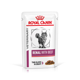 Royal Canin Renal con Carne Alimento Húmedo para Gatos en Salsa