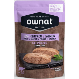Ownat Sterilized Chicken & Salmon cat pouch