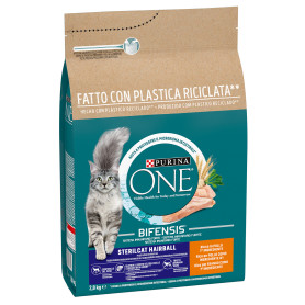 PURINA ONE Bifensis Pelaje y Bolas de Pelo rico en Pollo y Cereales