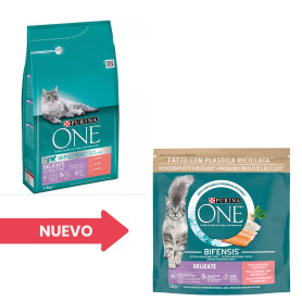Purina One Gatos Digestión Sensible rico en Salmón y Arroz