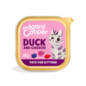 Edgard & Cooper, pack 16 tarrinas sin cereales con pato y pollo de...