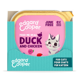 Edgard & Cooper, pack 16 tarrinas sin cereales con pato y pollo de...